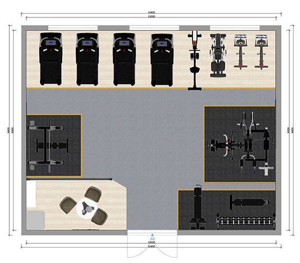 80平方健身房配置方案-广西leyu.乐鱼体育健身器材有限公司